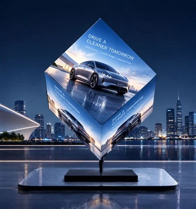 Litestar LEC Вращающаяся на 360 градусов светодиодная панель экрана куба
